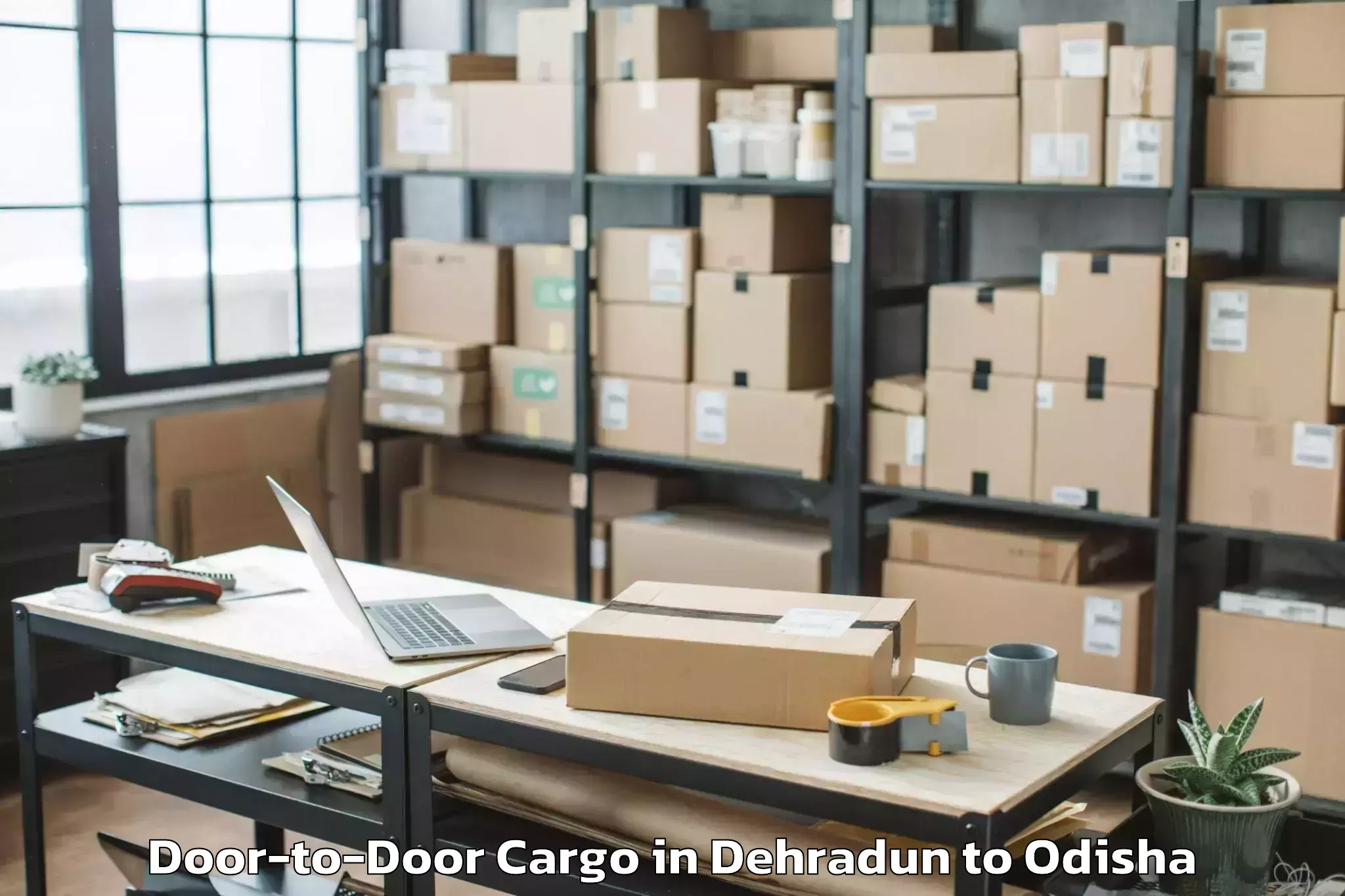 Reliable Dehradun to Burla Door To Door Cargo